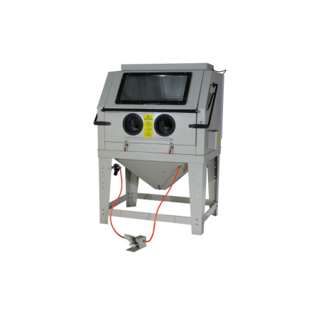 Sandblasting Cabinet / Sandblaster - Work surface: 1170 x 890 x 840mm - Glass protection for lighting.