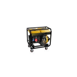 Générateur électrogène diesel de type ouvert avec protection d'huile intégrée.