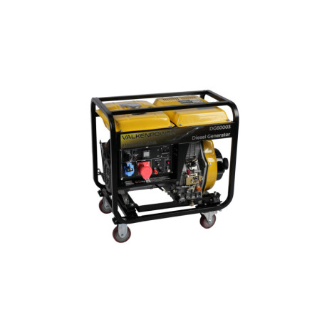 Générateur électrogène diesel ouvert, protection d'huile, bobinage cuivre, régulation tension AVR.