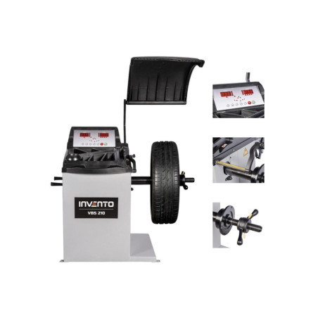 Équilibreuse de roues automatique INVENTO VBS 210 - Précision, fiabilité, efficacité.