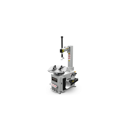 Démonte-pneus moderne et compact pour ateliers automobiles professionnels. Efficacité maximale garantie.