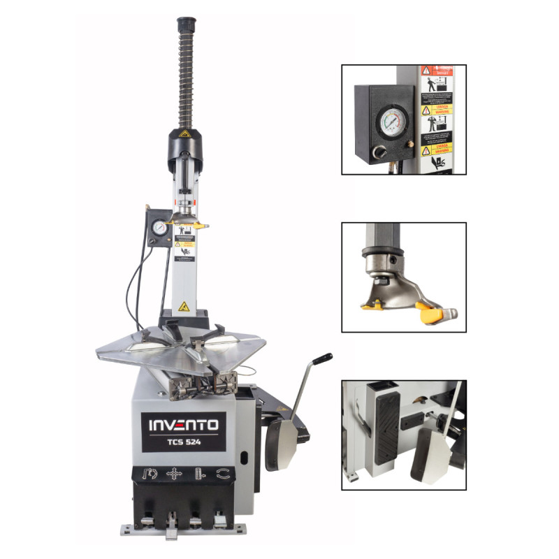 Démonte-pneus professionnel INVENTO TCS 524 2V : confort, efficacité, durabilité.