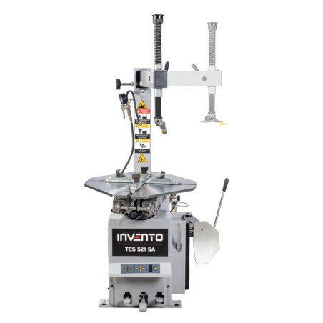 Démonte-pneu INVENTO TCS 521 SA : Compact, robuste et ergonomique pour ateliers automobiles.