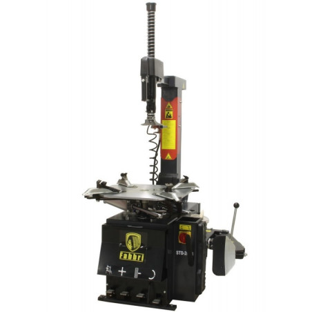 Démonte-pneus automatique à double vitesse pour pneus larges et rigides.