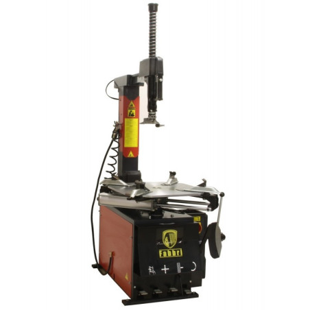 Démonte-pneus automatique double vitesse avec colonne inclinable pour pneus larges.