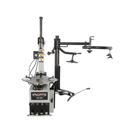 Image : "Démonte-pneus INVENTO TCS 524 2V HA avec bras auxiliaire - Outil professionnel efficace.