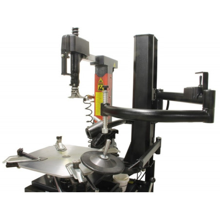 Image : Démonte-pneus Haut de Gamme automatique avec bras Runflat et colonne inclinable.