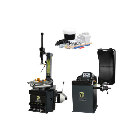 Pack Médium FABBRI pour garagistes : démonte-pneu ZH650 et équilibreuse ZH825B performants et fiables.