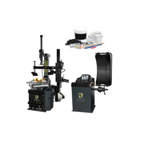 Pack premium Démonte-pneu + Equilibreuse Runflat : l'ensemble complet pour professionnels.