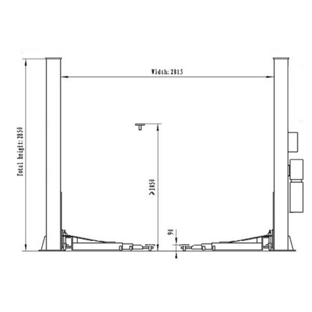 Image : Pack garage Atelier - Machine à pneu 24" TRAINSWAY, équilibreuse 24" et pont élévateur 2 colonnes FALCO.