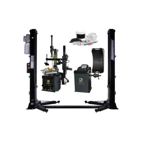 Pack garage premium : Démonte-pneu + Equilibreuse Runflat, pour professionnels de la pneumatique.
