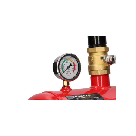 Gonfleur INVENTO: rapide, efficace, robuste. Parfait pour pneus tubeless. Mesure pression, durable.